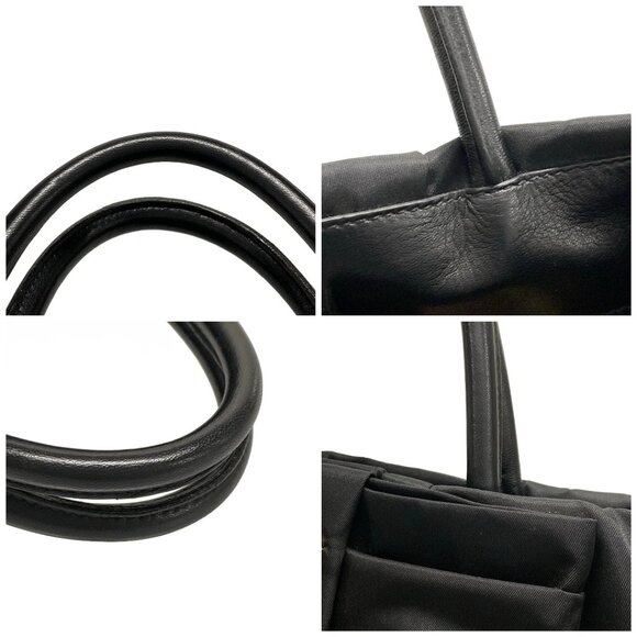 Auth PRADA - BN1601 Black Nylon Leather Tote Bag - Picture 16 of 16